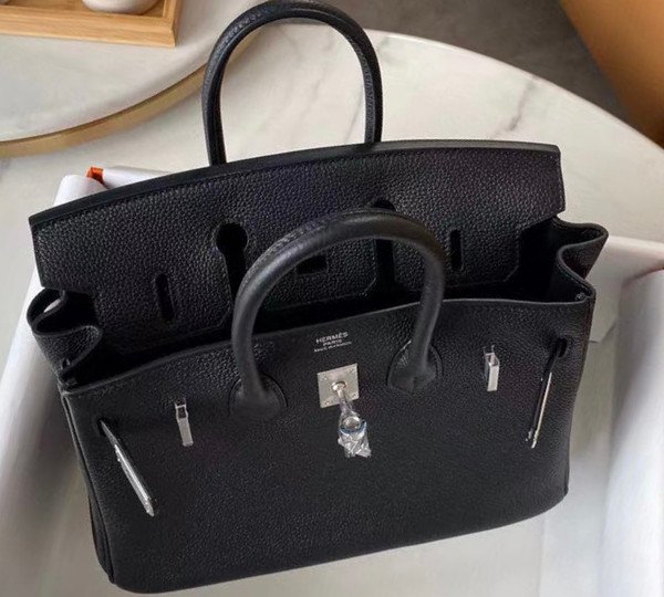 Hermes Black Birkin 25cm Togo Palladium Hardware 2020