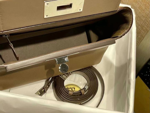 Hermès Mini 24/24 – 21 Bag D0 Beige de Weimer  Evercolor/Swift leather Palladium hardware