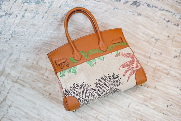 [Online Exclusive]Hermes Faubourg Tropical Birkin 30 Gold