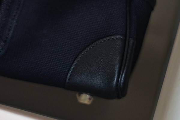 Hermes Limited Edition Cargo Birkin 25 cm Black Swift and canvas
