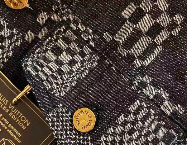 Louis Vuitton 1A8WBK  DISTORTED DAMIER DENIM JACKET