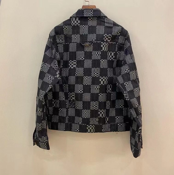 Louis Vuitton 1A8WBK  DISTORTED DAMIER DENIM JACKET