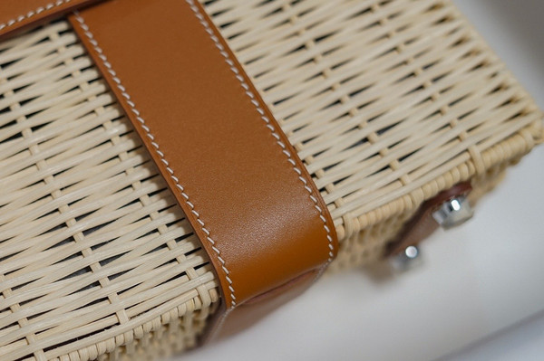 HERMES KELLY 20 MINI PICNIC GOLD SWIFT PALLADIUM HARDWARE