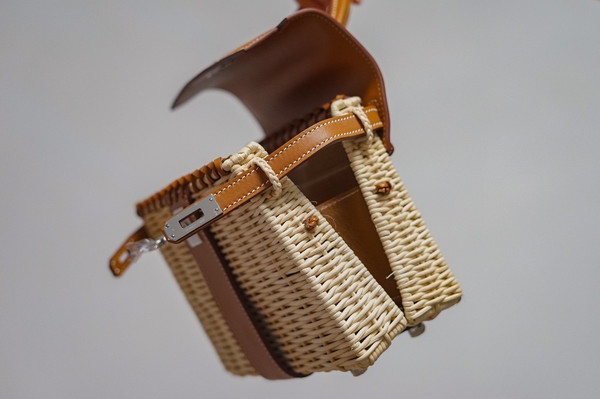 HERMES KELLY 20 MINI PICNIC GOLD SWIFT PALLADIUM HARDWARE