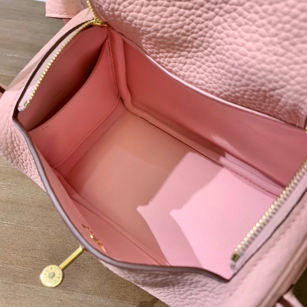 Hermes Mini Lindy 20cm Bag Sakura Pink Togo Gold Hardware