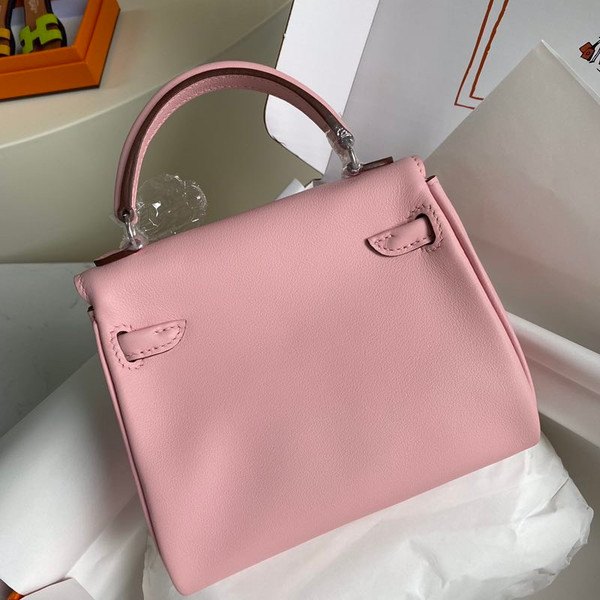 Hermes Quelle Idole Kelly Doll Bag 3Q Sakura Pink Swift Palladium Hardware