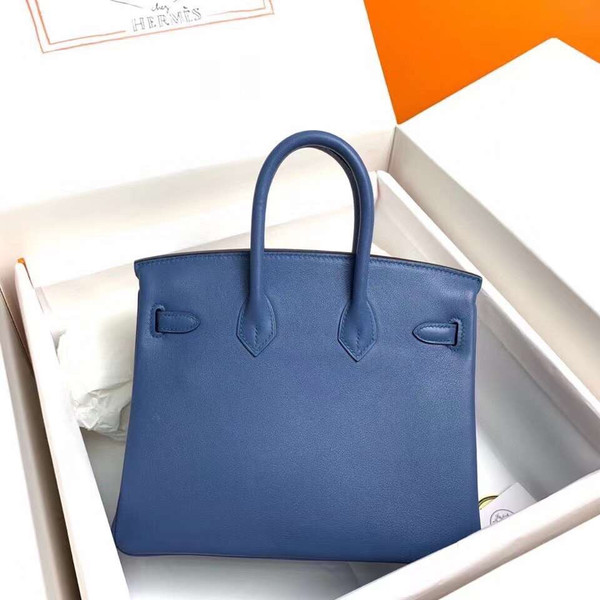 Hermes R2 Blue Agate Birkin 25 cm Swift Gold Hardware
