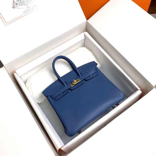 Hermes R2 Blue Agate Birkin 25 cm Swift Gold Hardware
