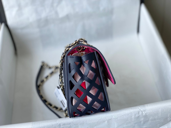 Chanel FLAP BAG AS2370 Navy Blue