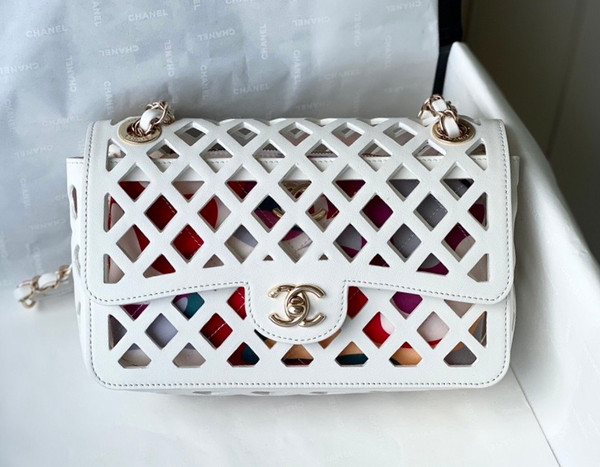 Chanel FLAP BAG AS2370 White