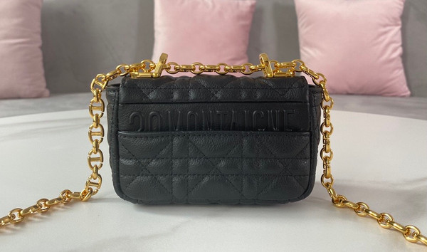 Christian Dior MICRO DIOR CARO BAG Black
