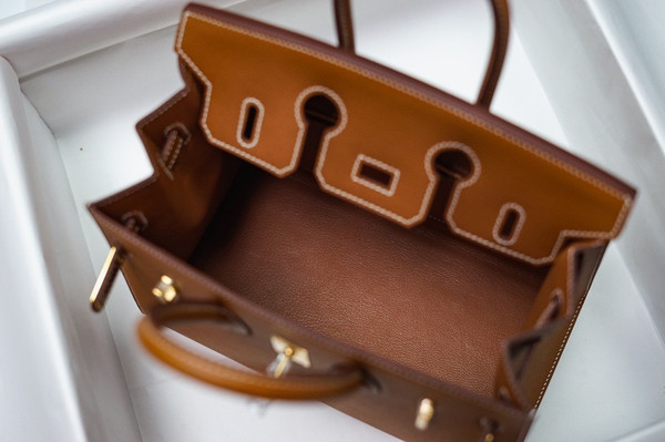 Hermes Birkin 25 Sellier Gold Madame Grain Gold Hardware