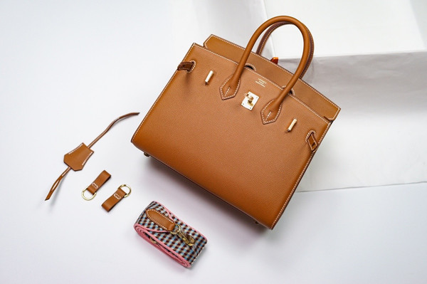 Hermes Birkin 25 Sellier Gold Madame Grain Gold Hardware