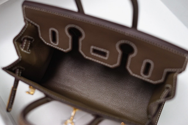 [Exclusive] Hermes Etoupe  Birkin 20cm Epsom Gold Hardware