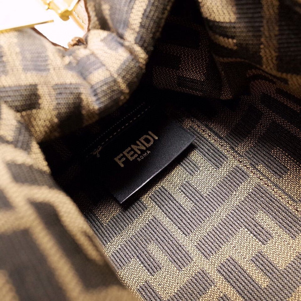 FENDI FIRST MEDIUM Dark Brown leather bag
