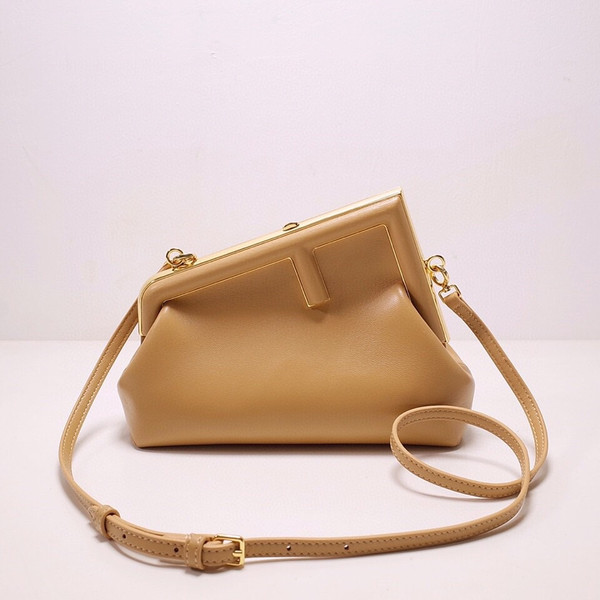 FENDI FIRST MEDIUM Brown leather bag