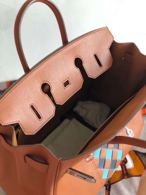 Hermès Birkin Limited Edition Gold 30 Tressage Swift Palladium Hardware PHW