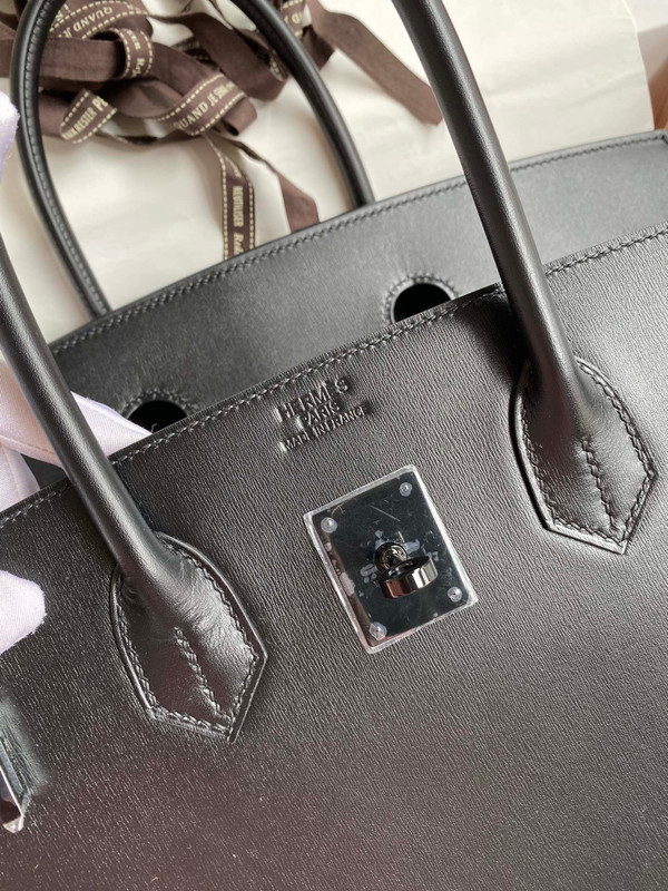 Hermes So Black Birkin 35 Box Calf