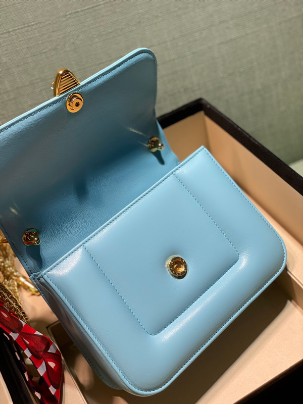 BVLGARI SPECIAL EDITION MARY KATRANTZOU X BVLGARI TOP HANDLE TOPEZ BLUE