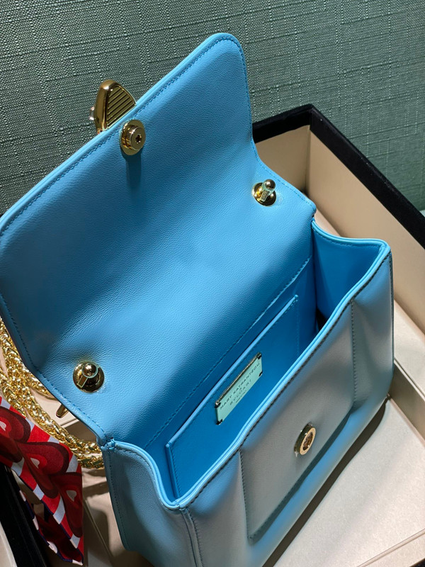 BVLGARI SPECIAL EDITION MARY KATRANTZOU X BVLGARI TOP HANDLE TOPEZ BLUE