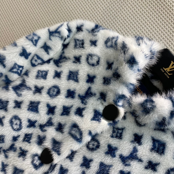 Louis Vuitton 1A922F  MONOGRAM MINK BOXY JACKET