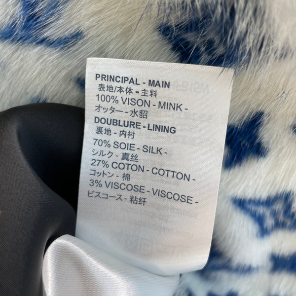 Louis Vuitton 1A922F  MONOGRAM MINK BOXY JACKET