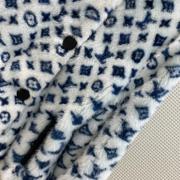 Louis Vuitton 1A922F  MONOGRAM MINK BOXY JACKET