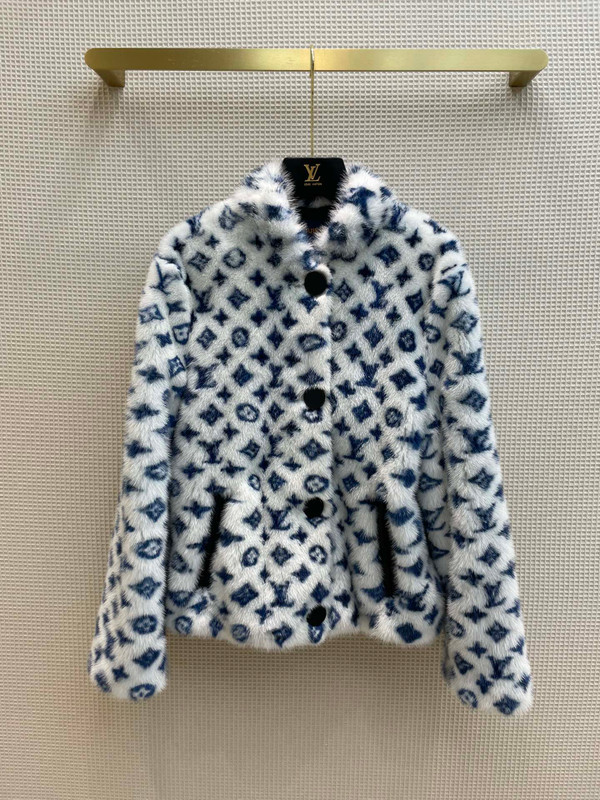 Louis Vuitton 1A922F  MONOGRAM MINK BOXY JACKET