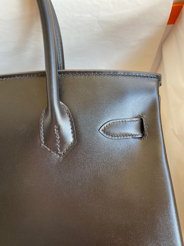Hermes RETOURNE Birkin bag 30 Black Box calf leather Gold hardware