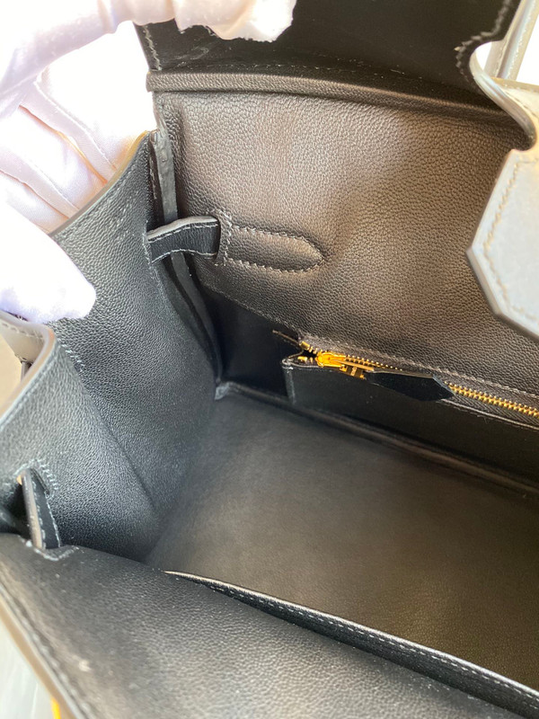 Hermes RETOURNE Birkin bag 30 Black Box calf leather Gold hardware