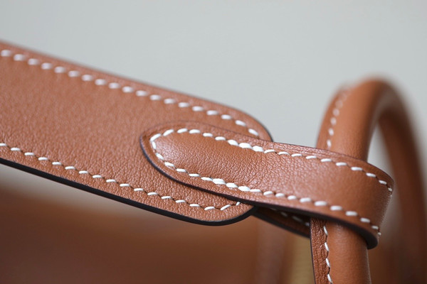 Hermes Mini Lindy 20cm Bag Gold Swift Leather/Suede Gold Hardware