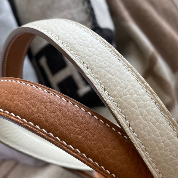 Hermes Double Sens Tote 30 Gold & Craie