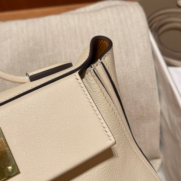 Hermès Mini 24/24 – 21 Bag Cream  Evercolor/Swift leather