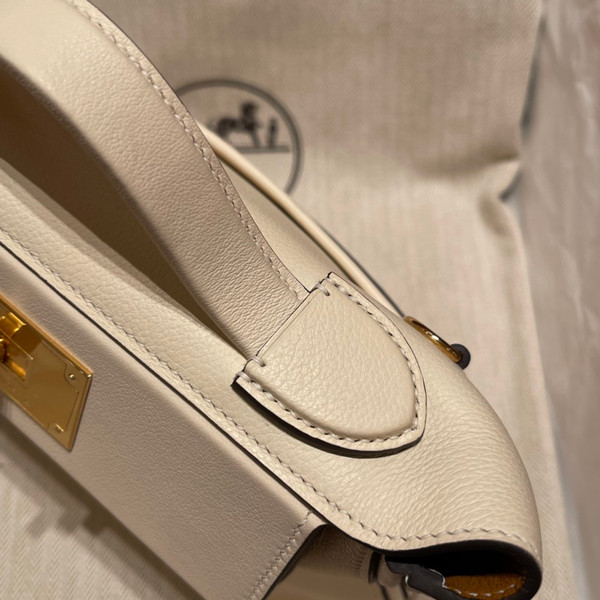 Hermès Mini 24/24 – 21 Bag Cream  Evercolor/Swift leather