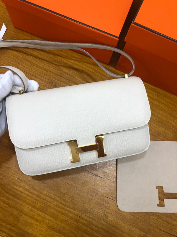 Hermes Cream Constance 26 Epsom Leather