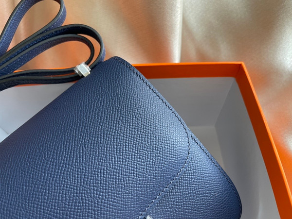 Hermes Black  Constance Epsom leather 18cm With Enamel Hardware