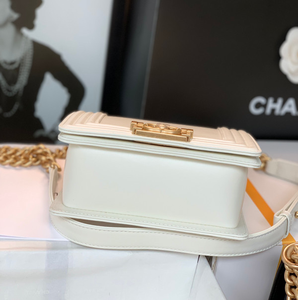 Chanel MINI BOY CHANEL HANDBAG WHITE