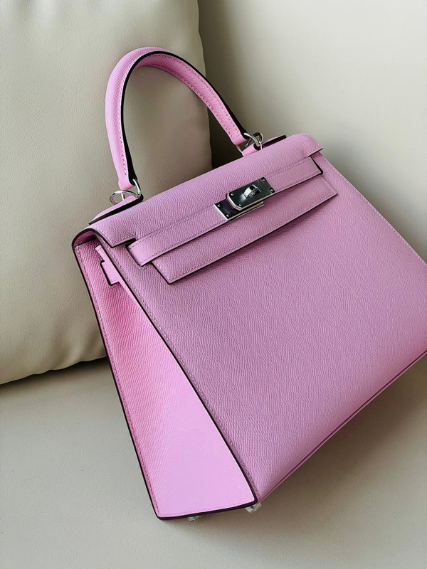 Hermès X9 Mauve Sylvestre Kelly 28  Epsom Palladium Hardware