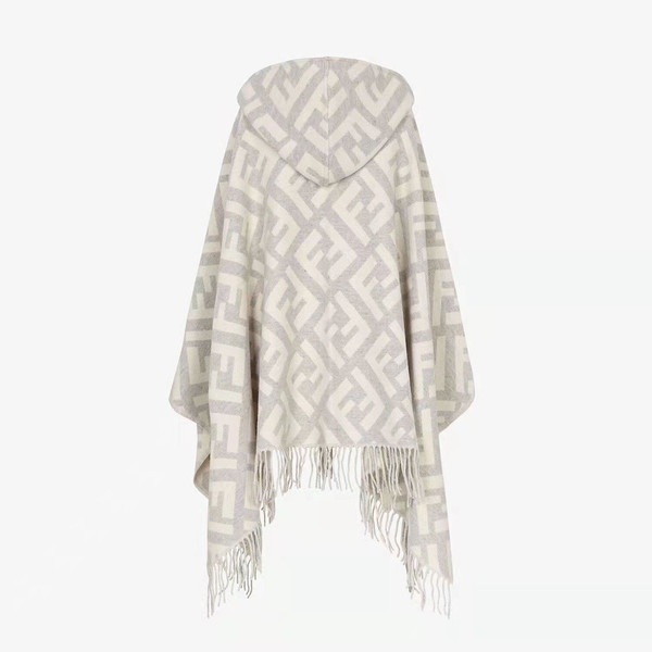 Fendi Limited EditionPONCHO Gray cashmere
