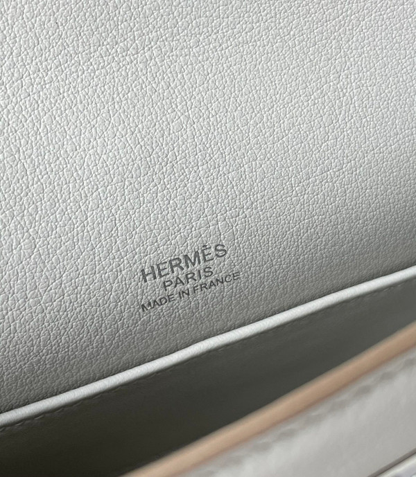 Hermès Gris Perle Mini Kelly Swift Palladium Hardware