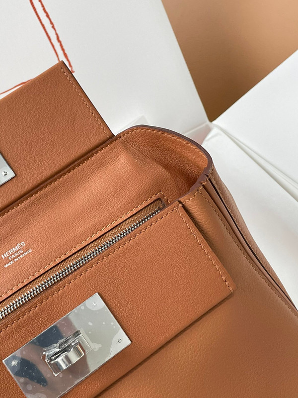 Hermès Mini 24/24 – 21 Bag Gold Evercolor/Swift leather Palladium Hardware