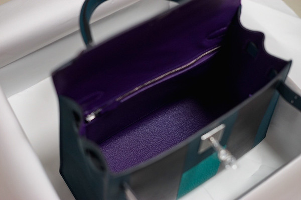 Hermes Limited Edition Green Kelly 28cm Lettre H Epsom PHW