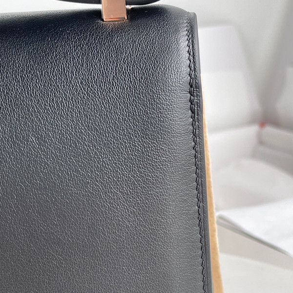 HERMES CONSTANCE 24 BLACK SWIFT GOLD HARDWARE