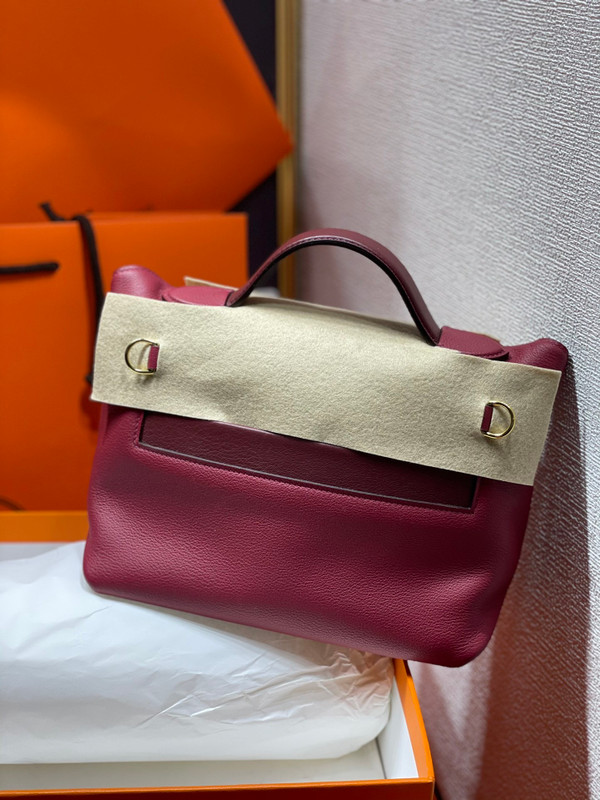 Hermès Mini 24/24 – 21 Bag Bordeaux Evergrain/Swift leather with Gold Hardware