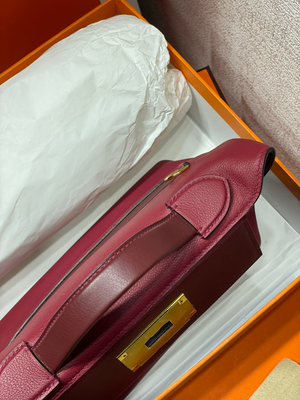 Hermès Mini 24/24 – 21 Bag Bordeaux Evergrain/Swift leather with Gold Hardware