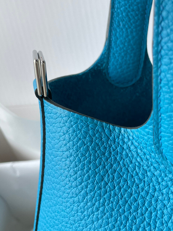 Hermes Blue Frida Picotin Lock 18 Togo Leather Bag
