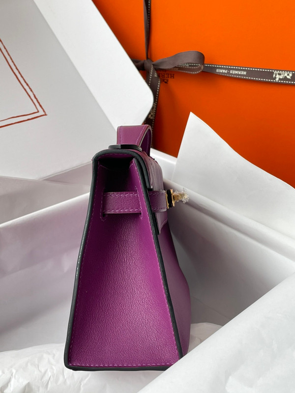 Hermès P9 Anemone Mini Kelly Pochette Swift Gold Hardware