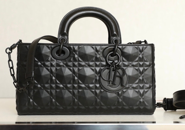 Christian Dior LADY D-JOY BAG Black Cannage Lambskin