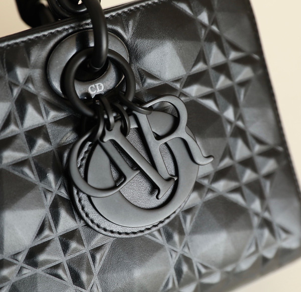 Christian Dior LADY D-JOY BAG Black Cannage Lambskin