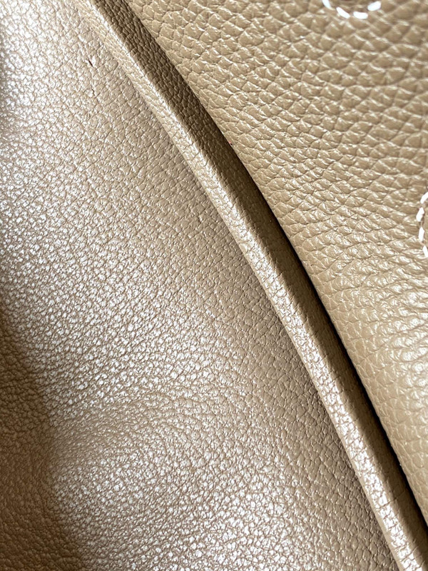 HERMES Special Order BIRKIN 30 Bag Etoupe/ Black Chevre Palladium hardware